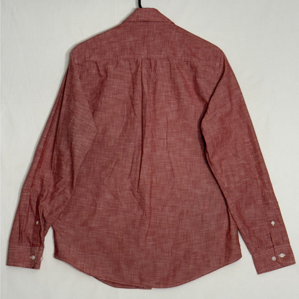 LL Bean Shirt Small - Reg Men Red white Button-Down‎ Traditional Fit pocket - Picture 6 of 6